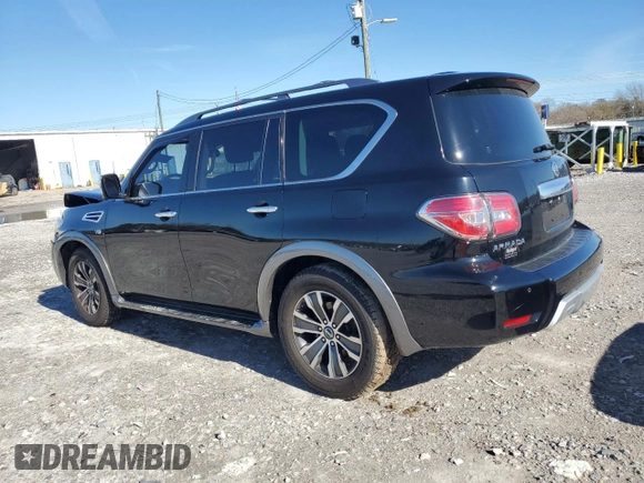 2018 Nissan Armada SV with VIN JN8AY2ND8J9058217, listed as a Copart auction lot 86916214 with 99,324 mi miles and Salvage Title. Bid and sale history available at carsss.com. Image 2.