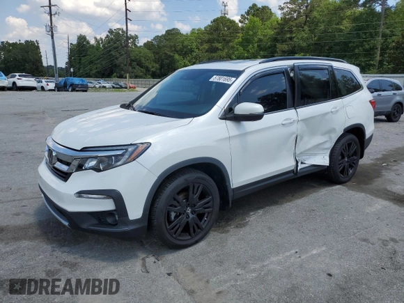2022 Honda Pilot Special Edition with VIN 5FNYF6H28NB097712, listed as a Copart auction lot 57801695 with 27,992 mi miles and Salvage title. Bid and sale history available at DreamBid. Image 1.