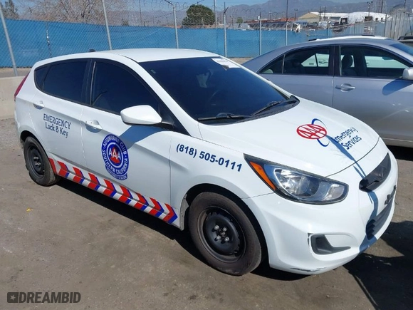 2012 Hyundai Accent GS with VIN KMHCT5AEXCU051493, listed as a IAAI auction lot 41666634 with 176,293 mi miles. Bid and sale history available at carsss.com. Image 1.