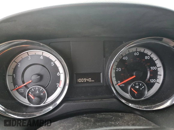 2017 Dodge Grand Caravan SE with VIN 2C4RDGBGXHR678738, listed as a Copart auction lot 44819485 with 100,940 mi miles and Salvage Title. Bid and sale history available at DreamBid. Image 9.