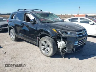 2019 Toyota Highlander Hybrid Limited with VIN 5TDDGRFH0KS067535, listed as a IAAI auction lot 41859039 with 116,288 mi miles and . Bid and sale history available at DreamBid. Image 1.