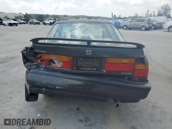1991 Honda Accord LX z VIN JHMCB7659MC039465, wystawiony jako Copart lot #55810155 z przebiegiem 206 192 mil mil oraz Szkoda całkowita • Salvage title. Historia ofert i sprzedaży dostępna na DreamBid. Obrazek 6.