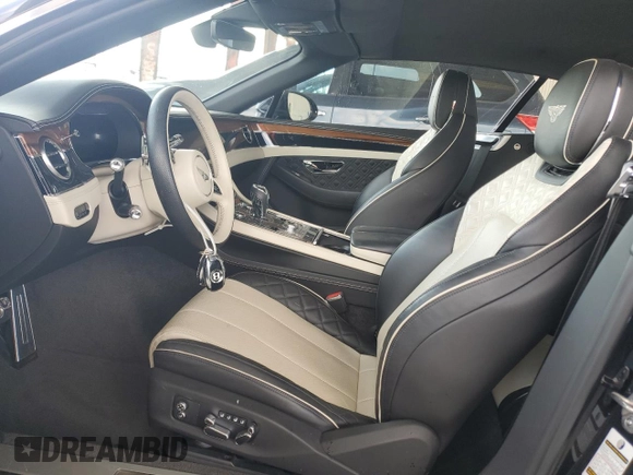 2022 Bentley Continental GT GT V8 with VIN SCBDG4ZGXNC093834, listed as a Copart auction lot 53644245 with 6,578 mi miles and Salvage Title. Bid and sale history available at DreamBid. Image 7.