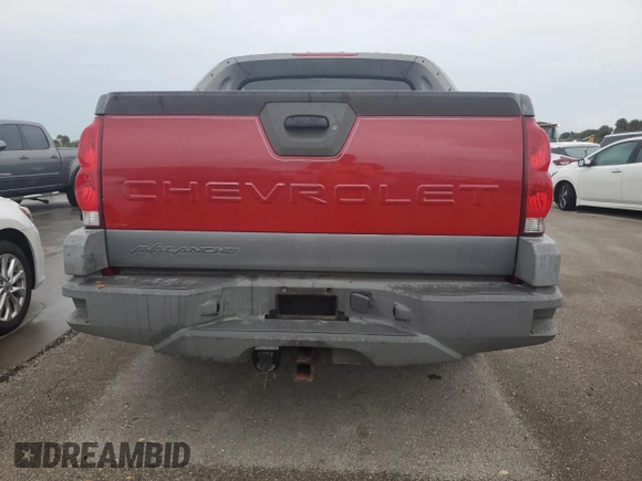 2002 Chevrolet Avalanche with VIN 3GNEC13T42G105820, listed as a Copart auction lot 74777144 with 0 mi miles and Non Repairable. Bid and sale history available at carsss.com. Image 6.