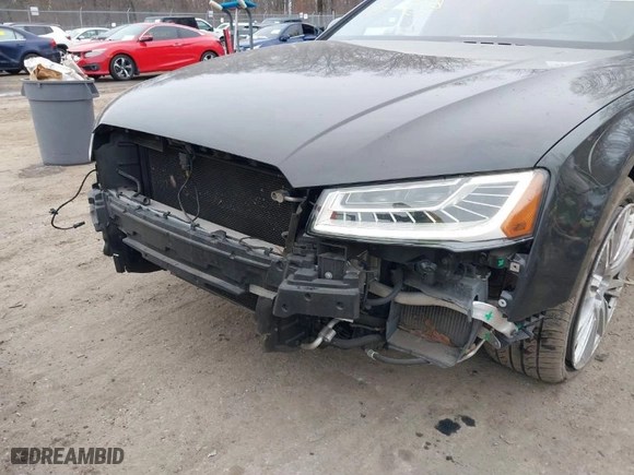 2016 Audi A8 L 3.0T with VIN WAU34AFD7GN008348, listed as a IAAI auction lot 41352817 with 105,762 mi miles. Bid and sale history available at carsss.com. Image 6.