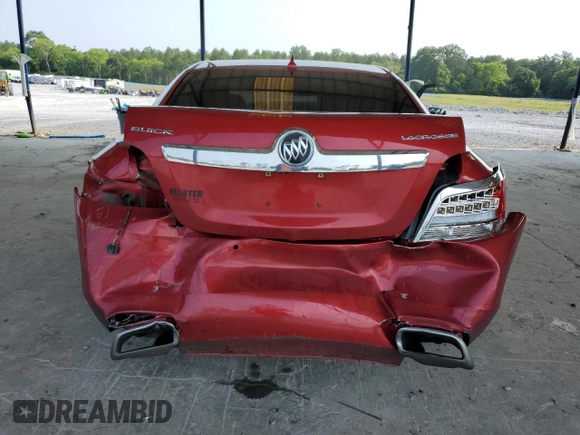 2012 Buick LaCrosse Touring with VIN 1G4GJ5E35CF191343, listed as a Copart auction lot 59213705 with 188,605 mi miles and Salvage title. Bid and sale history available at DreamBid. Image 6.