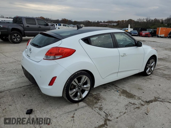 2014 Hyundai Veloster with VIN KMHTC6ADXEU184741, listed as a Copart auction lot 81136964 with 85,453 mi miles and Salvage Title. Bid and sale history available at carsss.com. Image 3.