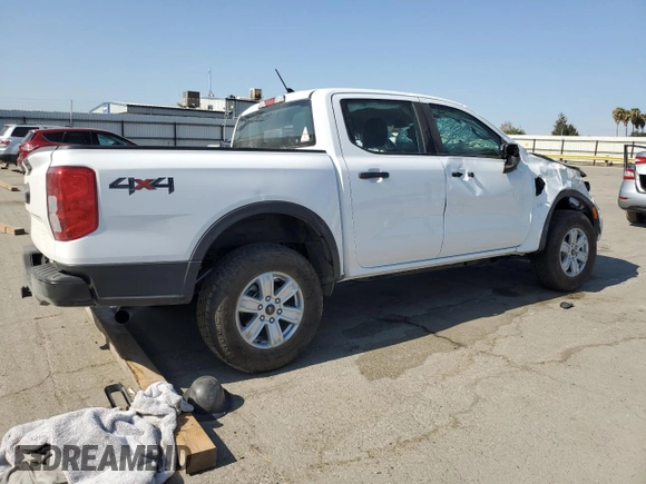 2024 Ford Ranger XL with VIN 1FTER4PH4RLE25246, listed as a Copart auction lot 65661234 with 328 mi miles and Salvage Title. Bid and sale history available at carsss.com. Image 3.