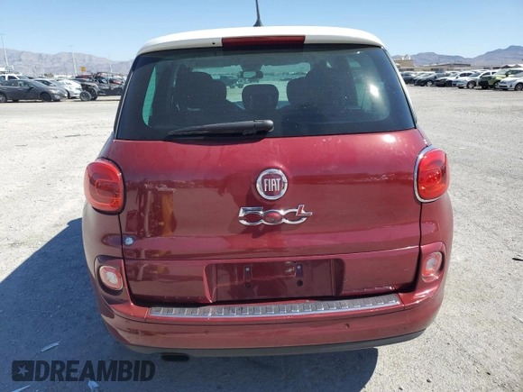 2015 FIAT 500L Lounge with VIN ZFBCFACHXFZ032724, listed as a Copart auction lot 69975824 with 85,663 mi miles and Salvage Title. Bid and sale history available at carsss.com. Image 6.