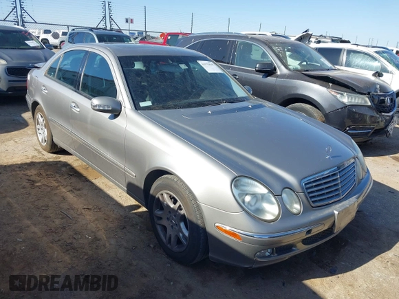 2003 Mercedes-Benz E-Class 3.2L with VIN WDBUF65J63A315547, listed as a IAAI auction lot 41979639 with 106,844 mi miles. Bid and sale history available at carsss.com. Image 1.