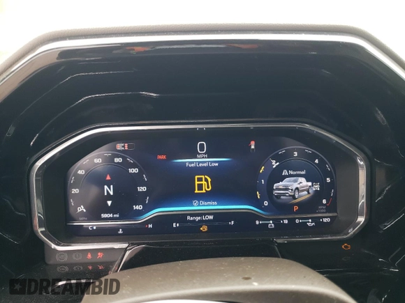 2024 Chevrolet Silverado 1500 LTZ with VIN 1GCUDGEL2RZ171374, listed as a Copart auction lot 55484474 with 5,904 mi miles and Salvage Title. Bid and sale history available at DreamBid. Image 9.