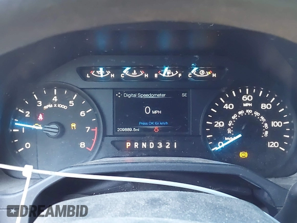 2015 Ford F-150 XL with VIN 1FTEX1C85FKD46390, listed as a IAAI auction lot 41367960 with 209,889 mi miles. Bid and sale history available at carsss.com. Image 7.