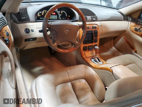 2000 Mercedes-Benz CL 500/600 z VIN WDBPJ75J5YA002286, wystawiony jako Copart lot #57941605 z przebiegiem 66 900 mil mil oraz Szkody całkowita. Historia ofert i sprzedaży dostępna na DreamBid. Obrazek 8.