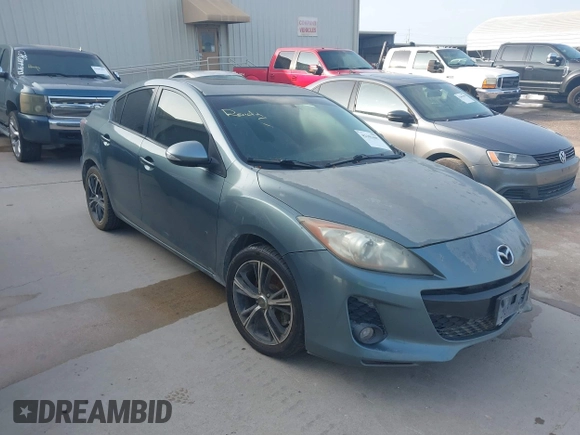 2012 Mazda 3 s Touring with VIN JM1BL1V54C1580099, listed as a IAAI auction lot 42101607 with 108,526 mi miles. Bid and sale history available at carsss.com. Image 1.