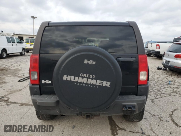 2007 Hummer H3 SUV with VIN 5GTDN13E778127042, listed as a Copart auction lot 83045194 with 269,154 mi miles and Salvage Title. Bid and sale history available at DreamBid. Image 6.