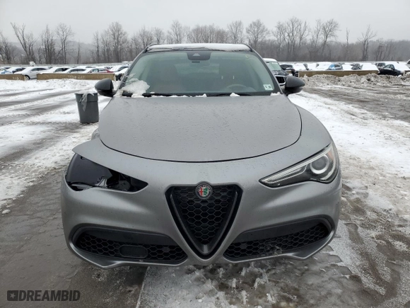 2021 Alfa Romeo Stelvio Ti with VIN ZASPAKBN9M7D20776, listed as a Copart auction lot 43731165 with 63,995 mi miles and Salvage Title. Bid and sale history available at carsss.com. Image 5.