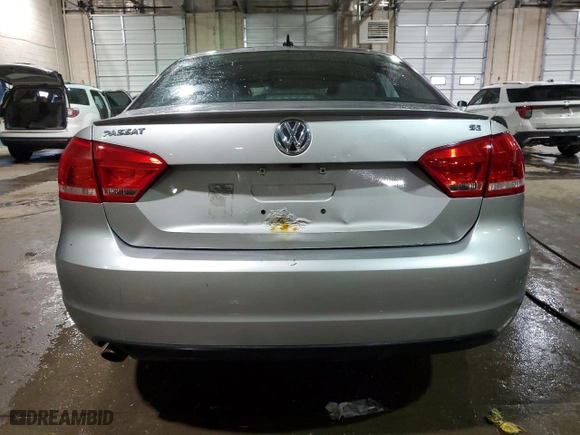 2013 Volkswagen Passat SE w/Sunroof with VIN 1VWBH7A39DC008912, listed as a Copart auction lot 52145705 with 131,921 mi miles and Clean Title. Bid and sale history available at carsss.com. Image 6.