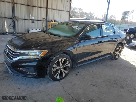 2020 Volkswagen Passat 2.0T SEL with VIN 1VWCA7A38LC006947, listed as a Copart auction lot 87746845 with 98,841 mi miles and Salvage Title. Bid and sale history available at carsss.com. Image 1.