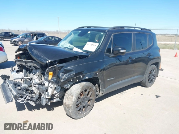 2020 Jeep Renegade Latitude with VIN ZACNJABB9LPL42260, listed as a IAAI auction lot 41732375 with 57,485 mi miles and . Bid and sale history available at DreamBid. Image 17.