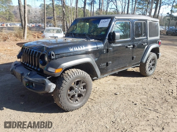 2022 Jeep Wrangler Unlimited Sport with VIN 1C4HJXDN6NW132859, listed as a IAAI auction lot 41362657 with 40,066 mi miles and . Bid and sale history available at DreamBid. Image 17.