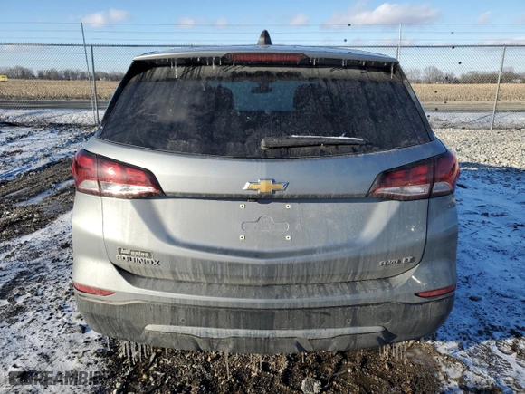 2023 Chevrolet Equinox LT with VIN 3GNAXUEG1PS149461, listed as a Copart auction lot 45221545 with 52,331 mi miles and Salvage Title. Bid and sale history available at carsss.com. Image 6.