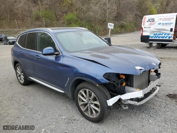 2019 BMW X3 xDrive30i with VIN 5UXTR9C54KLP81880, listed as a Copart auction lot 53607905 with 76,319 mi miles and Salvage Title. Bid and sale history available at carsss.com. Image 4.