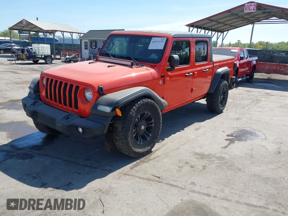2020 Jeep Gladiator Sport S z VIN 1C6HJTAG0LL149161, wystawiony jako IAAI lot #42071132 z przebiegiem 153 062 mil mil oraz . Historia ofert i sprzedaży dostępna na DreamBid. Obrazek 19.