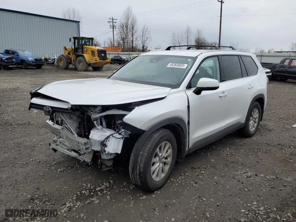 2024 Toyota Grand Highlander XLE with VIN 5TDAAAB52RS054216, listed as a Copart auction lot 46365855 with 0 mi miles and Salvage Title. Bid and sale history available at carsss.com. Image 1.