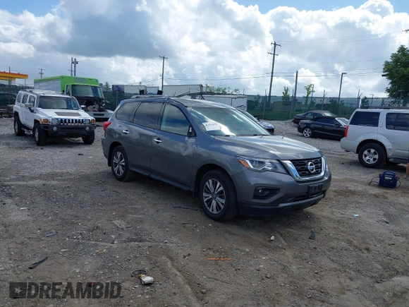 2018 Nissan Pathfinder SV with VIN 5N1DR2MM0JC655013, listed as a IAAI auction lot 42663098 with 64,778 mi miles and . Bid and sale history available at DreamBid. Image 1.