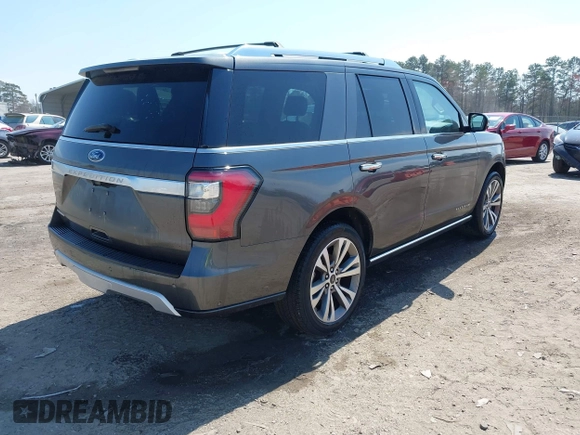 2020 Ford Expedition Platinum with VIN 1FMJU1MT3LEA55242, listed as a IAAI auction lot 41869785 with 92,743 mi miles and . Bid and sale history available at DreamBid. Image 4.
