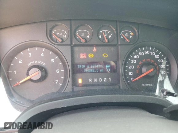 2009 Ford F-150 STX with VIN 1FTRX12W09FA21578, listed as a Copart auction lot 53314845 with 194,882 mi miles and Salvage Title. Bid and sale history available at carsss.com. Image 9.