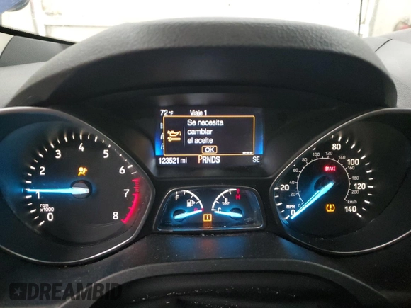 2017 Ford Escape SE with VIN 1FMCU0GD2HUE05786, listed as a Copart auction lot 52767555 with 123,521 mi miles and Clean Title. Bid and sale history available at DreamBid. Image 9.