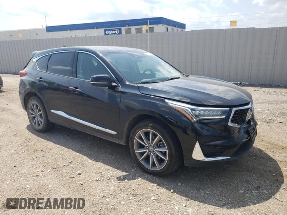 2020 Acura RDX w/Technology Pkg with VIN 5J8TC2H50LL040311, listed as a Copart auction lot 62996133 with 45,453 mi miles. Bid and sale history available at carsss.com. Image 4.