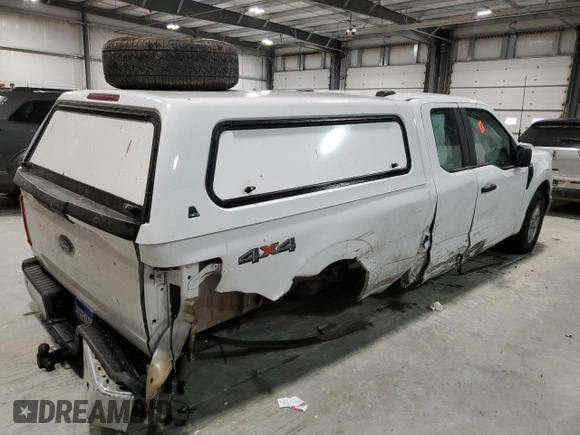 2022 Ford F-150 XL with VIN 1FTFX1E55NKD39753, listed as a Copart auction lot 87063394 with 50,191 mi miles and Salvage title. Bid and sale history available at DreamBid. Image 3.