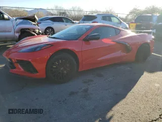 2020 Chevrolet Corvette 2LT with VIN 1G1Y72D46L5104435, listed as a Copart auction lot 84253844 with 0 mi miles and Salvage Title. Bid and sale history available at carsss.com. Image 1.