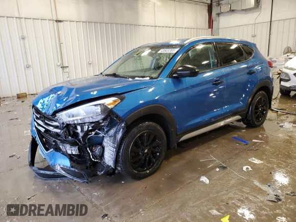 2018 Hyundai Tucson SEL with VIN KM8J33A40JU808496, listed as a Copart auction lot 43803385 with 140,602 mi miles and Clean Title. Bid and sale history available at carsss.com. Image 1.