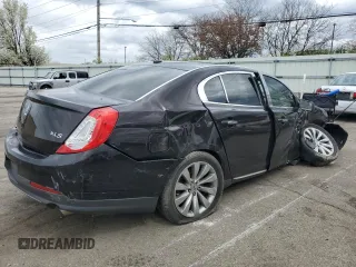 2013 Lincoln MKS with VIN 1LNHL9DKXDG601256, listed as a Copart auction lot 51078365 with 210,644 mi miles and Salvage Title. Bid and sale history available at carsss.com. Image 3.