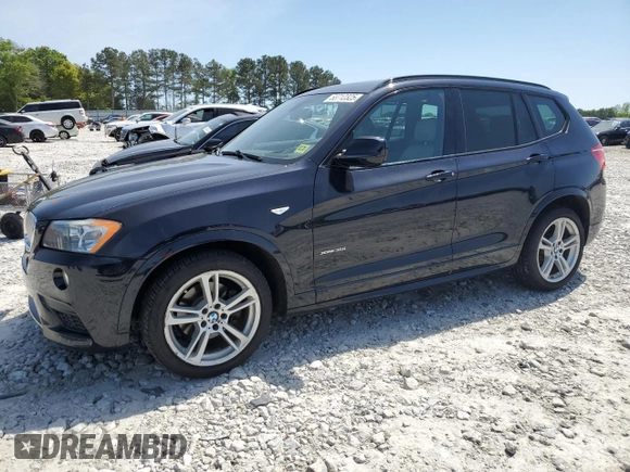 2014 BMW X3 xDrive35i with VIN 5UXWX7C53EL984609, listed as a Copart auction lot 53712325 with 138,180 mi miles and Salvage Title. Bid and sale history available at DreamBid. Image 1.