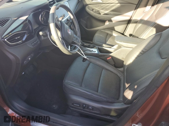 2021 Buick Encore GX Essence with VIN KL4MMFSL3MB076378, listed as a Copart auction lot 77713884 with Not provided miles and Salvage title. Bid and sale history available at DreamBid. Image 7.