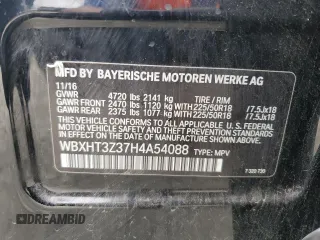 2017 BMW X1 xDrive28i z VIN WBXHT3Z37H4A54088, wystawiony jako Copart lot #56209195 z przebiegiem 135 026 mil mil oraz Tytuł czysty. Historia ofert i sprzedaży dostępna na DreamBid. Obrazek 13.
