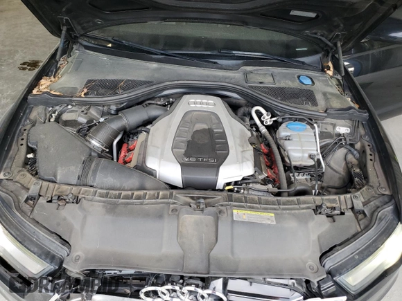 2016 Audi A6 Premium Plus with VIN WAUFGAFC3GN003689, listed as a Copart auction lot 50046145 with 130,670 mi miles and Salvage Title. Bid and sale history available at DreamBid. Image 11.