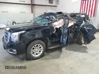 2019 GMC Yukon SLT with VIN 1GKS1BKC9KR361481, listed as a Copart auction lot 45811615 with 0 mi miles and Salvage Title. Bid and sale history available at carsss.com. Image 1.