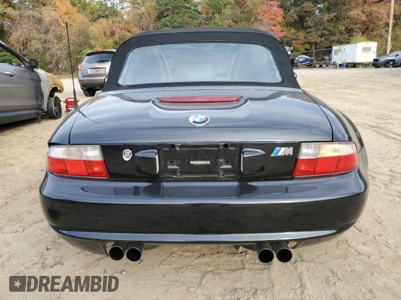 2000 BMW Z3 M 3.2L with VIN WBSCK9349YLC92120, listed as a Copart auction lot 76444454 with 55,107 mi miles and Clean Title. Bid and sale history available at carsss.com. Image 6.