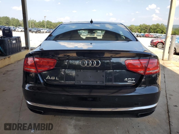 2013 Audi A8 4.0L z VIN WAUR2AFD5DN009591, wystawiony jako Copart lot #63635535 z przebiegiem 159 321 mil mil oraz Czysty tytuł • Clean title. Historia ofert i sprzedaży dostępna na DreamBid. Obrazek 6.