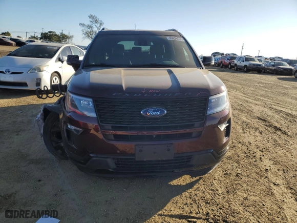 2019 Ford Explorer Sport with VIN 1FM5K8GT0KGB40554, listed as a Copart auction lot 89296575 with 58,274 mi miles and Salvage Title. Bid and sale history available at carsss.com. Image 5.