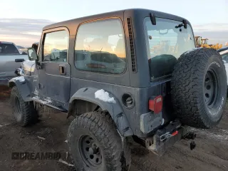 2001 Jeep Wrangler Sport with VIN 1J4FA49S71P360257, listed as a Copart auction lot 87748705 with 160,702 mi miles and Salvage Title. Bid and sale history available at carsss.com. Image 2.