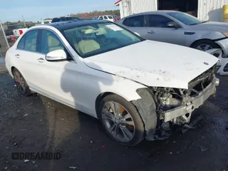 2015 Mercedes-Benz C-Class C 300 with VIN 55SWF4JB0FU056996, listed as a IAAI auction lot 41162582 with 149,333 mi miles. Bid and sale history available at carsss.com. Image 1.