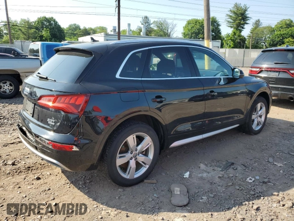 2018 Audi Q5 Premium Plus with VIN WA1BNAFY5J2241274, listed as a Copart auction lot 59500275 with 37,303 mi miles and Salvage title. Bid and sale history available at DreamBid. Image 3.