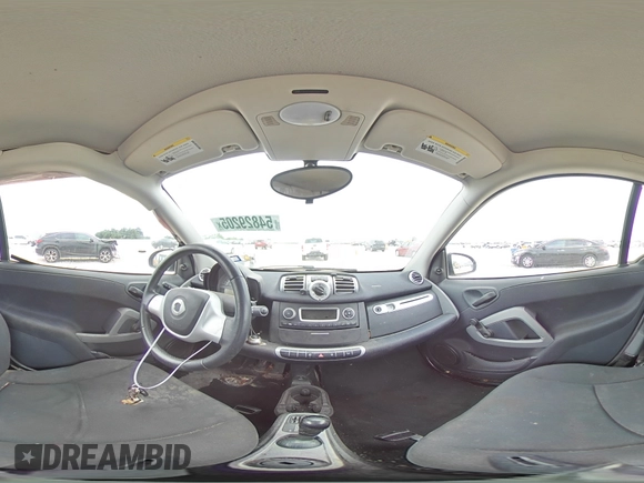 2013 Smart fortwo Pure with VIN WMEEJ3BA1DK633239, listed as a Copart auction lot 54829205 with 147,647 mi miles and Salvage Title. Bid and sale history available at carsss.com. Image 14.