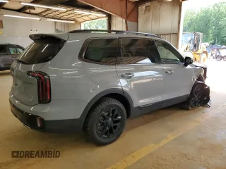 2025 Kia Telluride SX X-Line with VIN 5XYP5DGC2SG591453, listed as a Copart auction lot 55469695 with 4,027 mi miles and Salvage title. Bid and sale history available at DreamBid. Image 3.